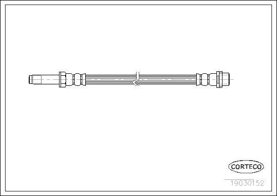 Corteco 19030152 - Brake Hose onlydrive.pro