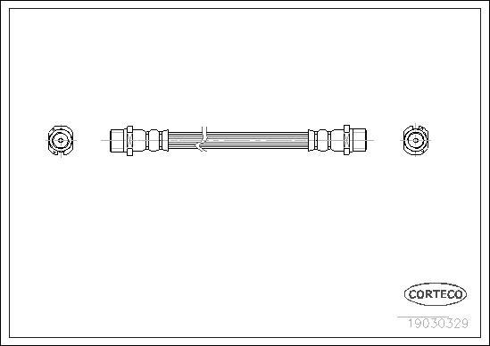 Corteco 19030329 - Pidurivoolik onlydrive.pro