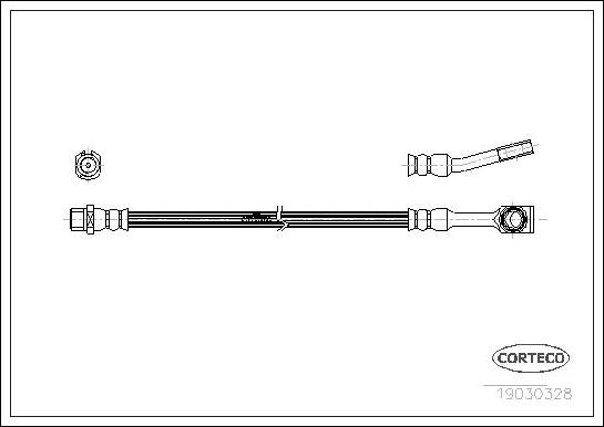 Corteco 19030328 - Pidurivoolik onlydrive.pro