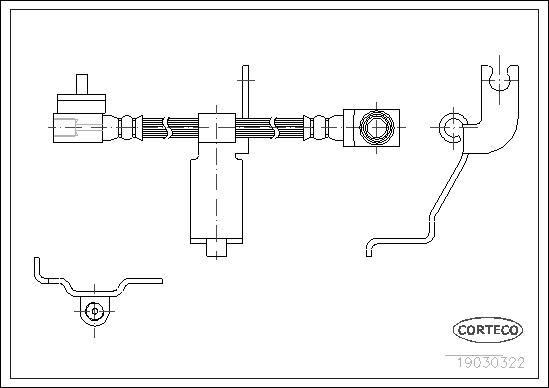 Corteco 19030322 - Pidurivoolik onlydrive.pro