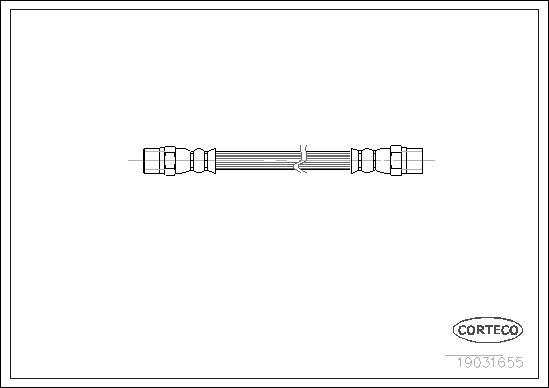 Corteco 19031655 - Тормозной шланг onlydrive.pro