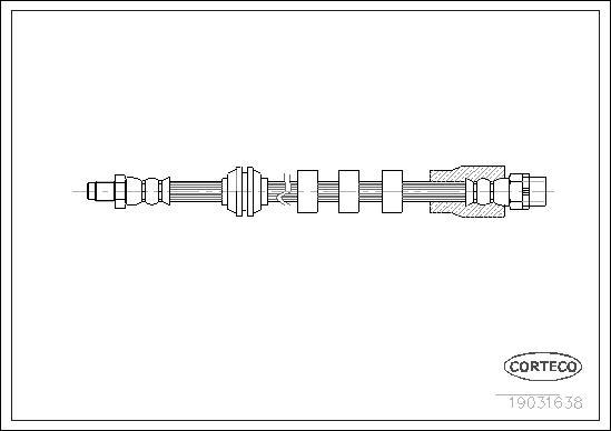 Corteco 19031638 - Brake Hose onlydrive.pro