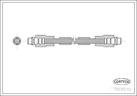 Corteco 19031070 - Тормозной шланг onlydrive.pro