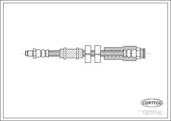 Corteco 19031192 - Brake Hose onlydrive.pro