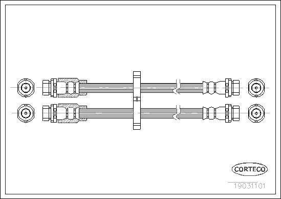 Corteco 19031101 - Тормозной шланг onlydrive.pro