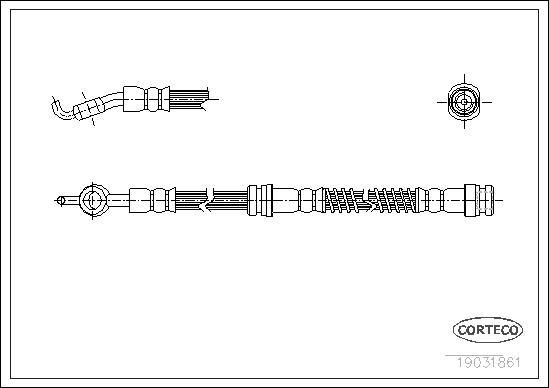 Corteco 19031861 - Brake Hose onlydrive.pro