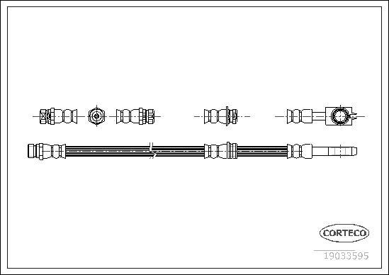 Corteco 19033595 - Brake Hose onlydrive.pro