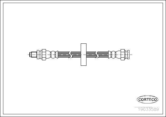 Corteco 19033589 - Тормозной шланг onlydrive.pro