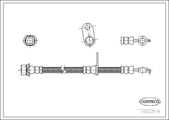 Corteco 19033579 - Brake Hose onlydrive.pro