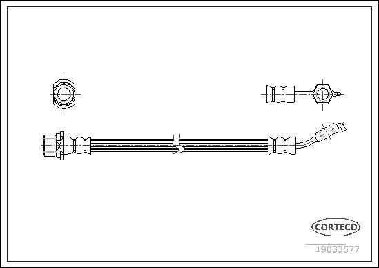 Corteco 19033577 - Brake Hose onlydrive.pro