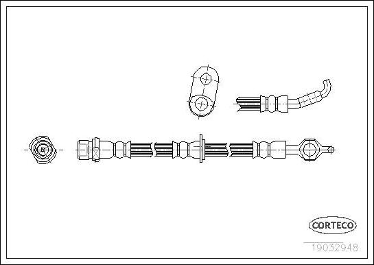 Corteco 19032948 - Brake Hose onlydrive.pro