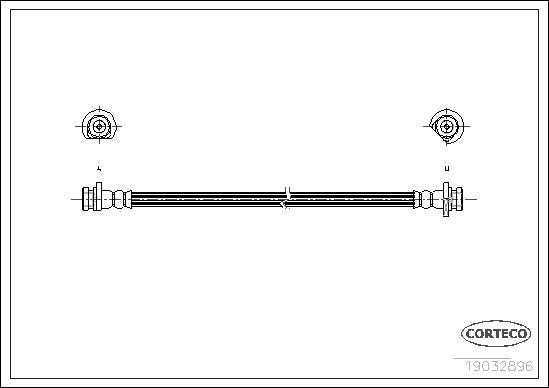 Corteco 19032986 - Pidurivoolik onlydrive.pro