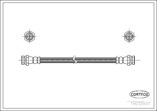 Corteco 19032937 - Тормозной шланг onlydrive.pro