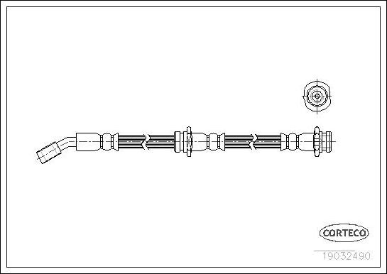 Corteco 19032490 - Тормозной шланг onlydrive.pro