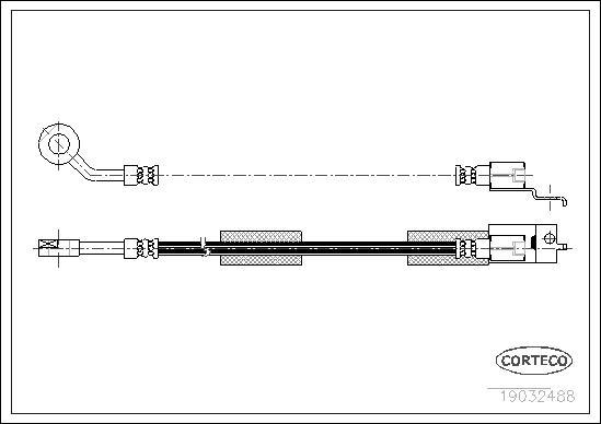 Corteco 19032488 - Brake Hose onlydrive.pro