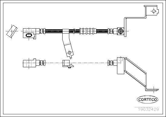 Corteco 19032429 - Brake Hose onlydrive.pro