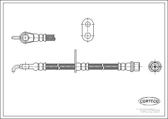 Corteco 19032581 - Brake Hose onlydrive.pro