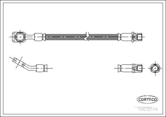 Corteco 19032114 - Pidurivoolik onlydrive.pro