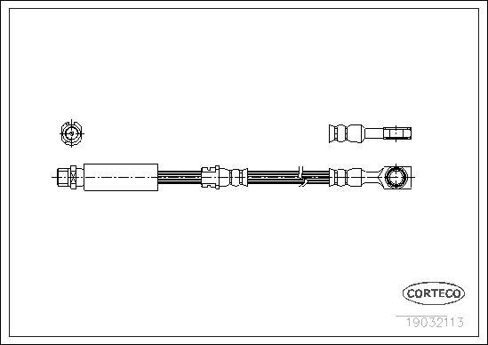 Corteco 19032113 - Brake Hose onlydrive.pro