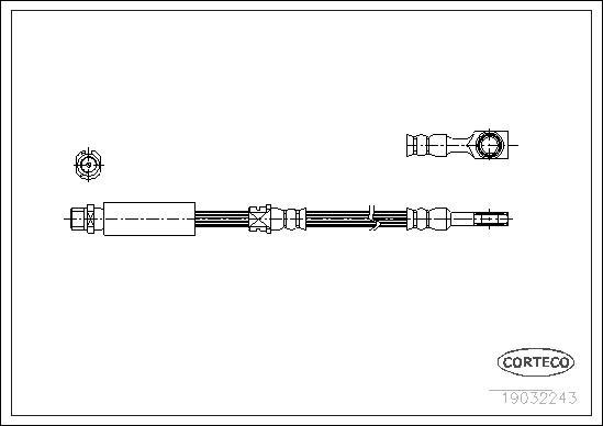 Corteco 19032243 - Brake Hose onlydrive.pro