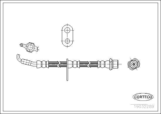 Corteco 19032289 - Brake Hose onlydrive.pro