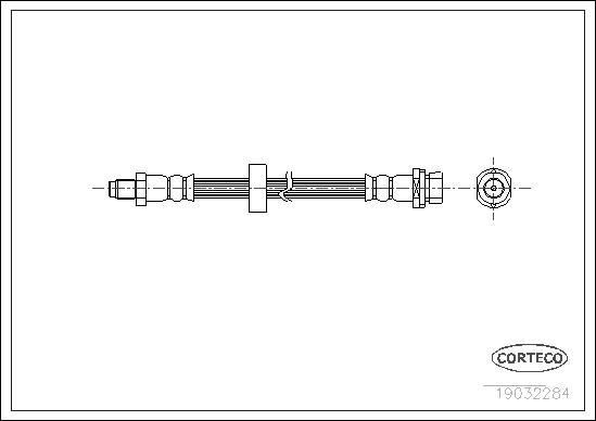 Corteco 19032284 - Brake Hose onlydrive.pro