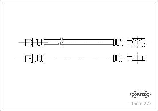 Corteco 19032277 - Тормозной шланг onlydrive.pro