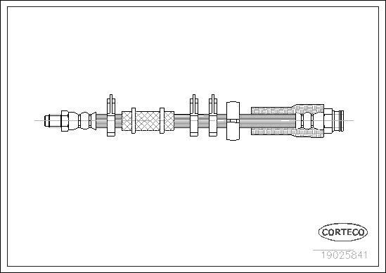 Corteco 19025841 - Brake Hose onlydrive.pro