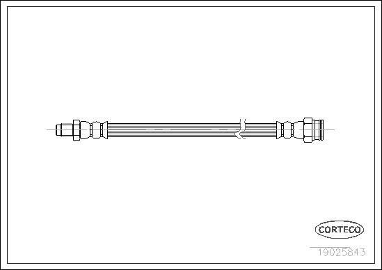 Corteco 19025843 - Stabdžių žarnelė onlydrive.pro