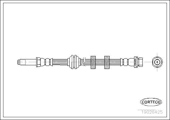 Corteco 19026425 - Brake Hose onlydrive.pro