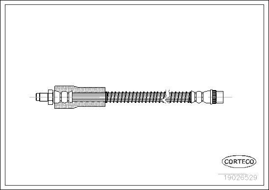 Corteco 19026529 - Тормозной шланг onlydrive.pro