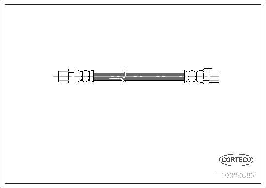 Corteco 19026686 - Brake Hose onlydrive.pro