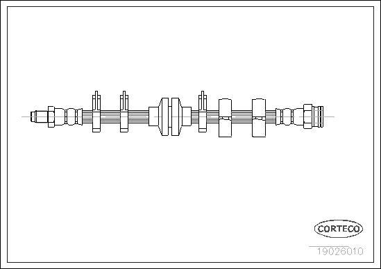 Corteco 19026010 - Brake Hose onlydrive.pro