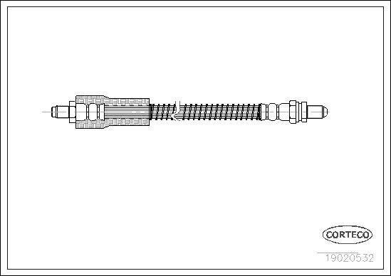 Corteco 19020532 - Brake Hose onlydrive.pro