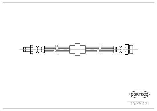 Corteco 19020121 - Brake Hose onlydrive.pro