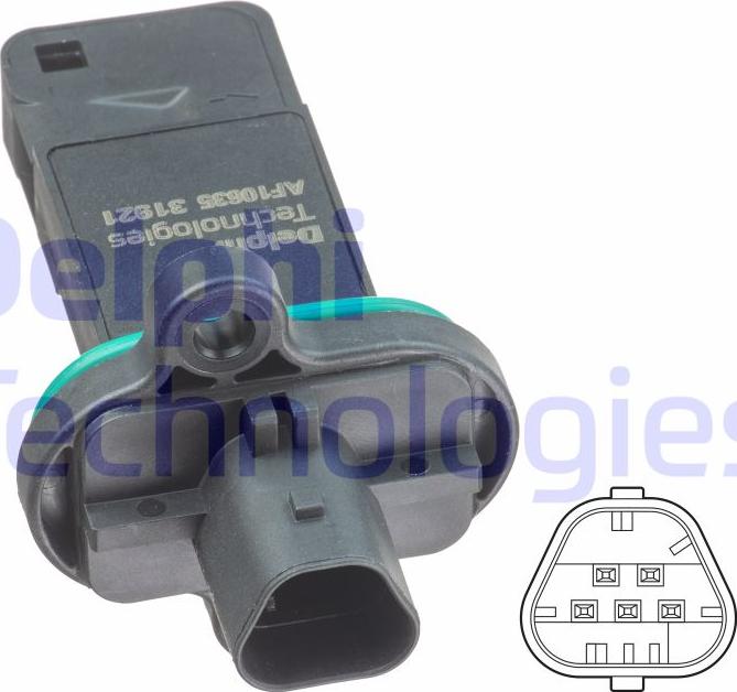 Delphi AF10635-12B1 - Air Mass Sensor onlydrive.pro