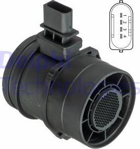 Delphi AF10394-12B1 - Air Mass Sensor onlydrive.pro