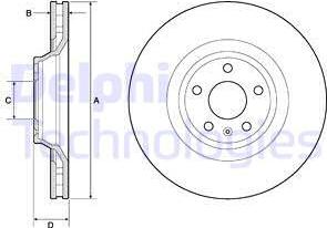 Delphi BG9955 - Brake Disc onlydrive.pro