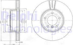 Delphi BG9871C - Bremžu diski onlydrive.pro