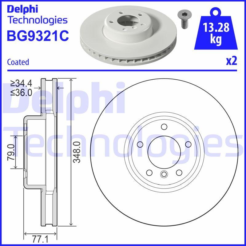 Delphi BG9321C - Brake Disc onlydrive.pro