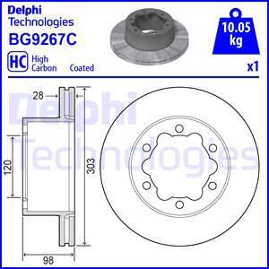 Delphi BG9266C - Brake Disc onlydrive.pro