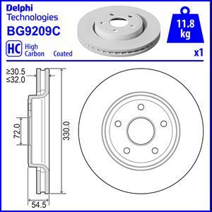 Delphi BG9209C - Brake Disc onlydrive.pro