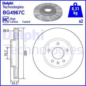 Delphi BG4967C - Brake Disc onlydrive.pro