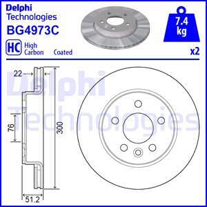 Delphi BG4973C - Brake Disc onlydrive.pro