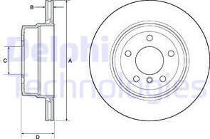 Delphi BG4695C - Bremžu diski onlydrive.pro