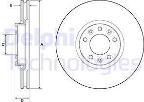 Delphi BG4696C - Brake Disc onlydrive.pro