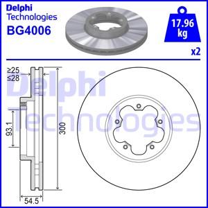 Delphi BG4006 - Stabdžių diskas onlydrive.pro