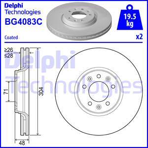 Delphi BG4083C - Brake Disc onlydrive.pro