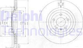 Delphi BG4087 - Тормозной диск onlydrive.pro