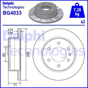 Delphi BG4033 - Brake Disc onlydrive.pro